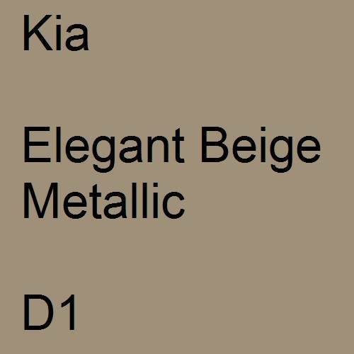 Kia, Elegant Beige Metallic, D1.